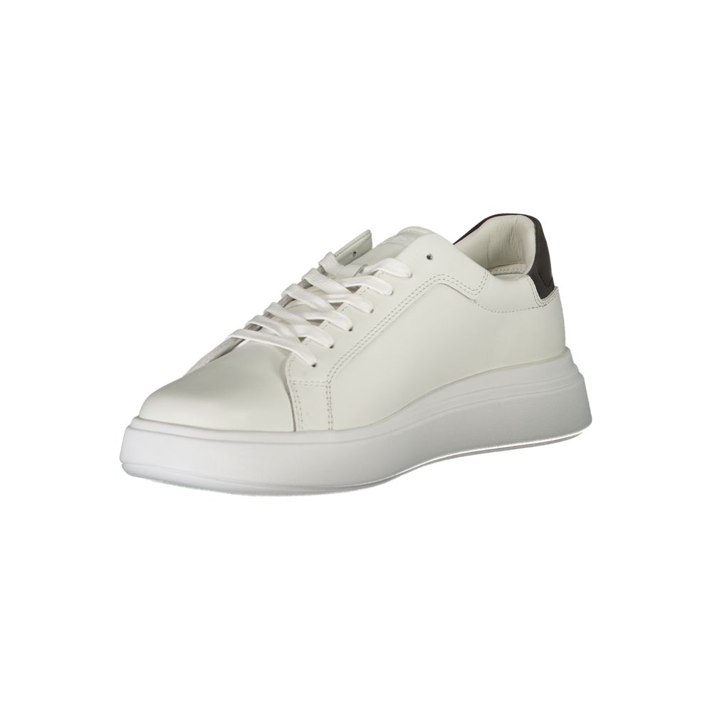 White Polyester Sneaker