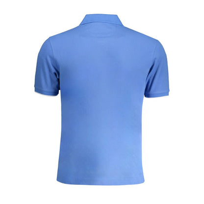 Blue Cotton Polo Shirt