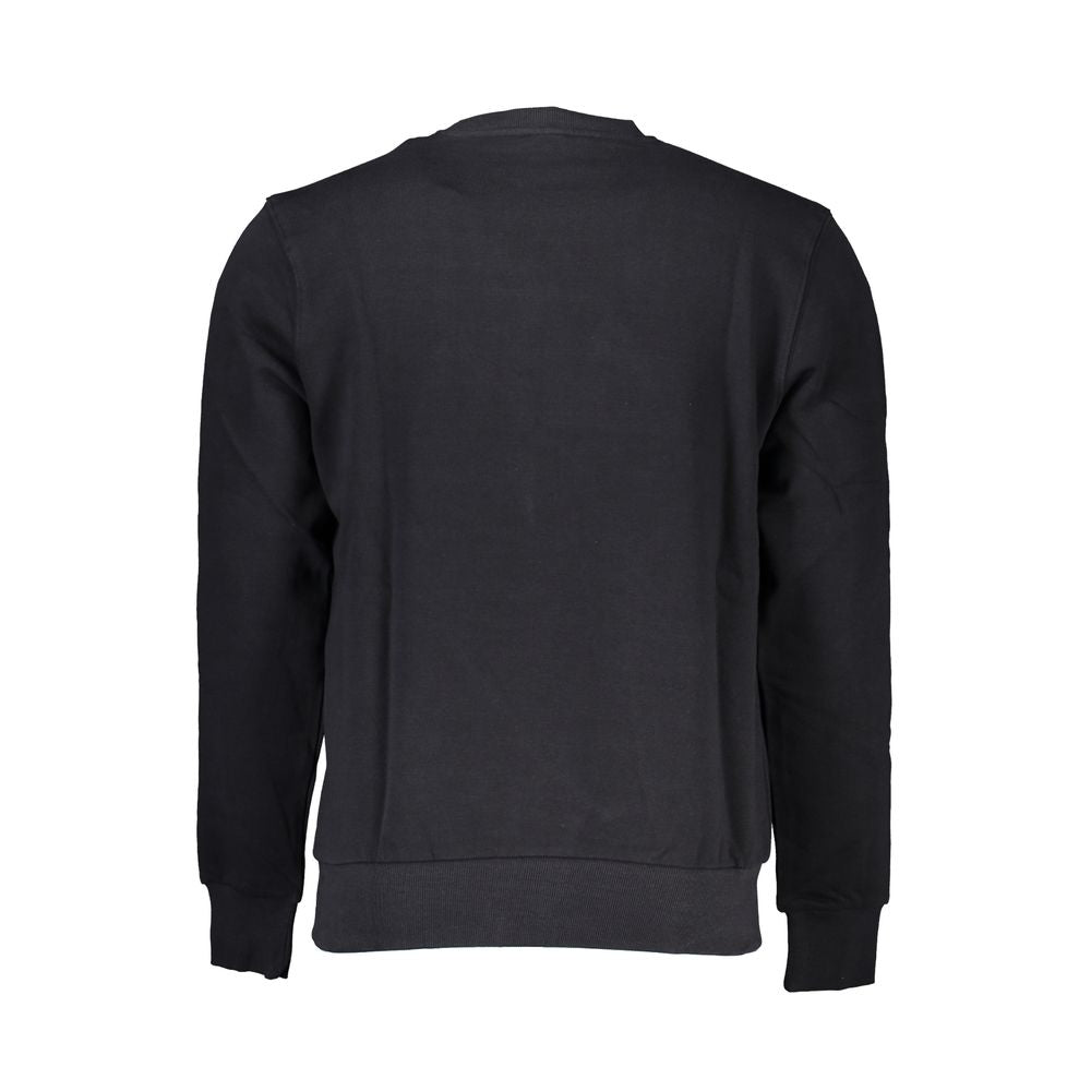 Black Cotton Men Sweater