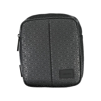 Black Polyester Shoulder Bag