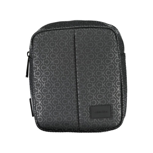 Black Polyester Shoulder Bag