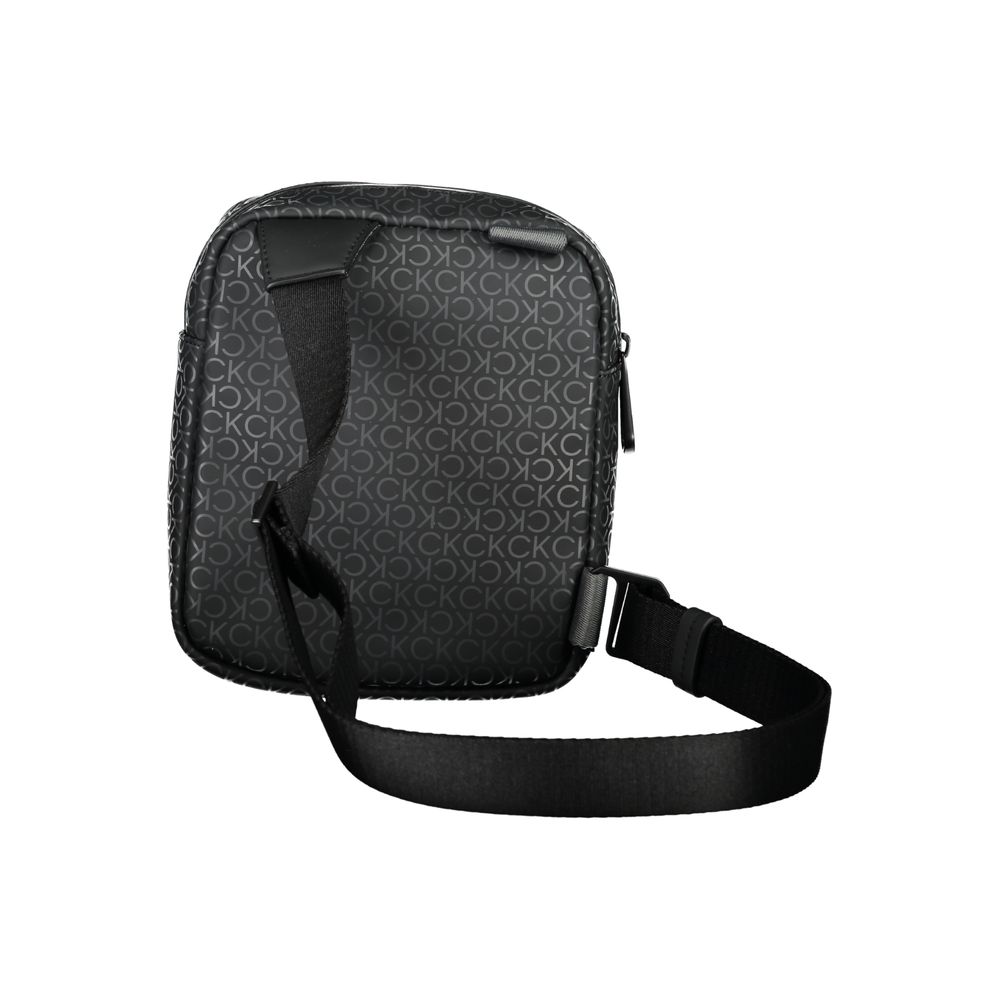 Black Polyester Shoulder Bag