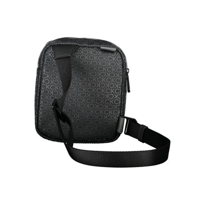 Black Polyester Shoulder Bag