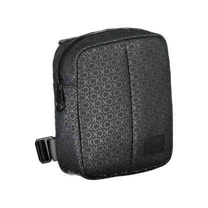 Black Polyester Shoulder Bag