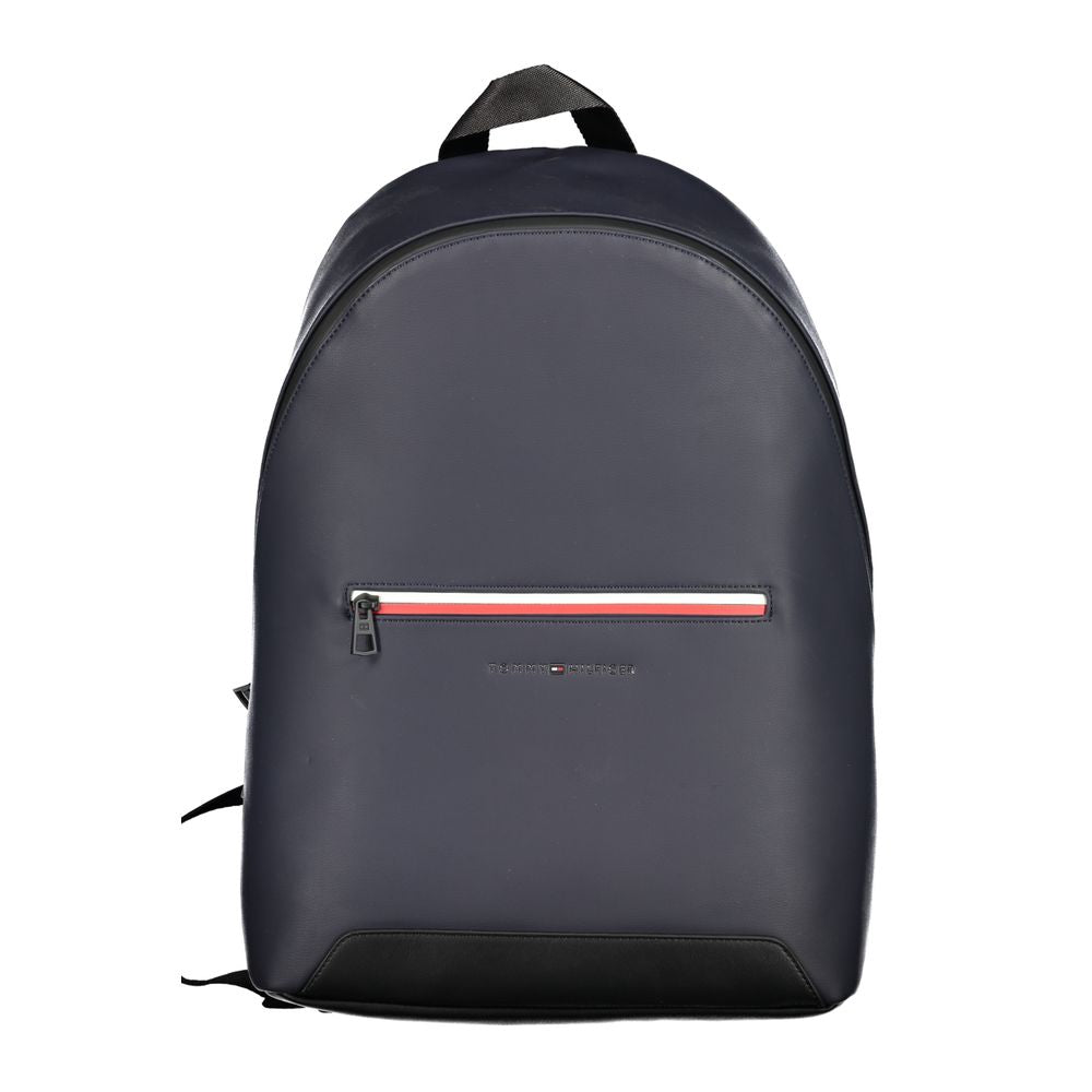 Blue Polyester Backpack