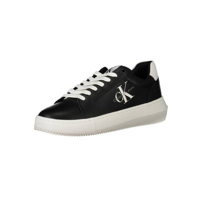 Black Polyester Women Sneaker