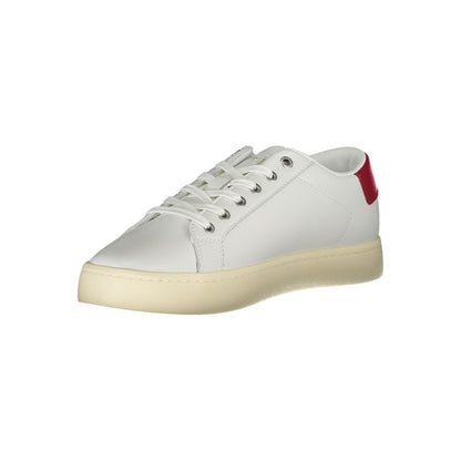 White Polyester Sneaker