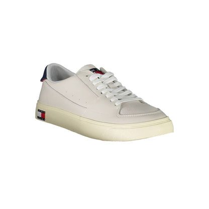 White Polyester Sneaker