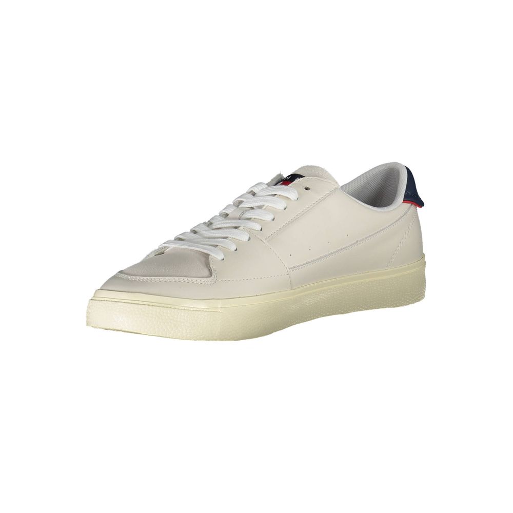 White Polyester Sneaker