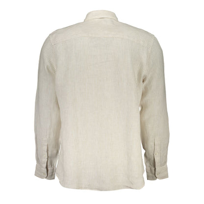 Beige Linen Men's Shirt