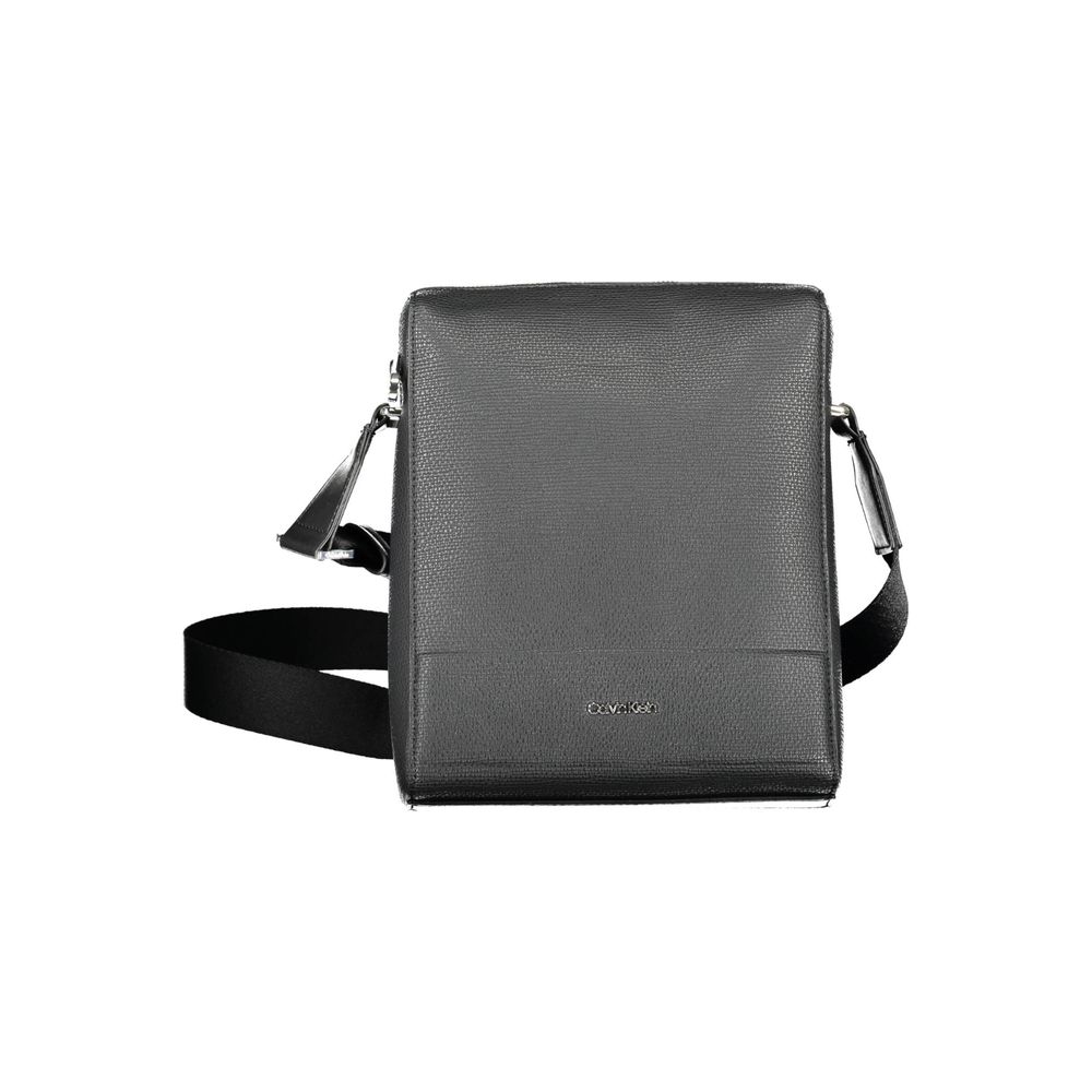 Black Polyester Shoulder Bag