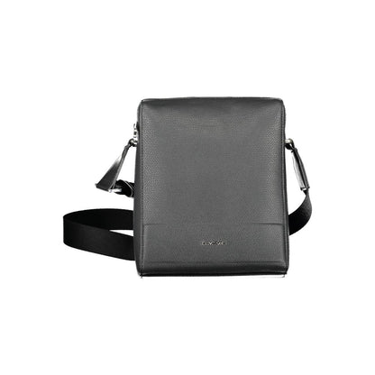 Black Polyester Shoulder Bag