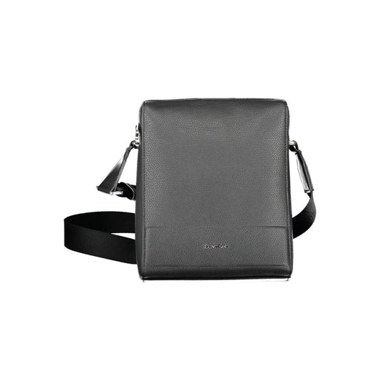 Black Polyester Shoulder Bag