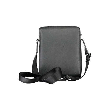 Black Polyester Shoulder Bag