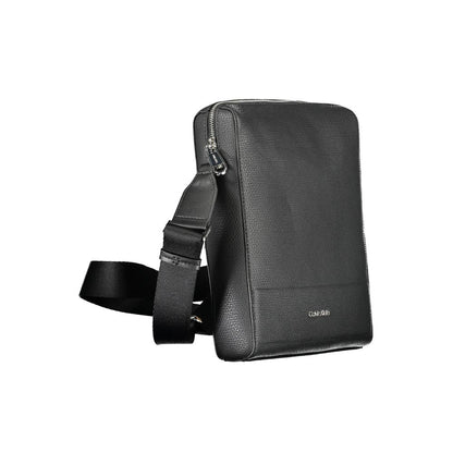 Black Polyester Shoulder Bag