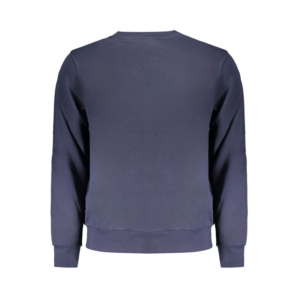 Blue Cotton Men Sweater