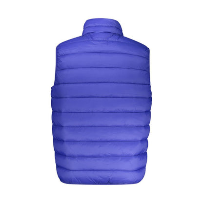 Blue Polyamide Men Jacket