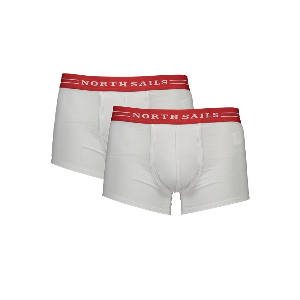 White Cotton Men Boxer
