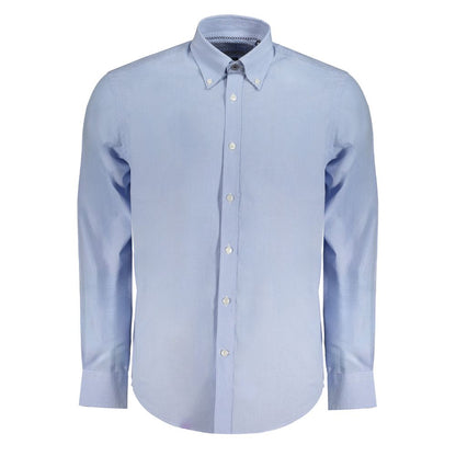 Light Blue Cotton Men Shirt