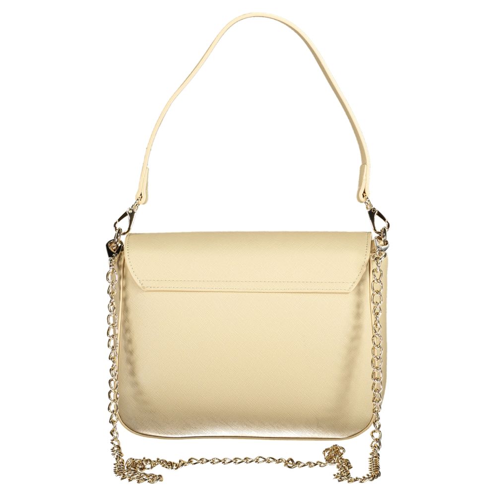 Beige Polyethylene Women Handbag