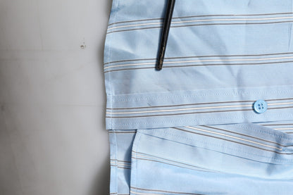 Blue Striped MARTINI Long Sleeve Dress Shirt