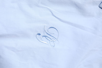 Sky Blue Cotton GOLD Long Sleeves Dress Shirt