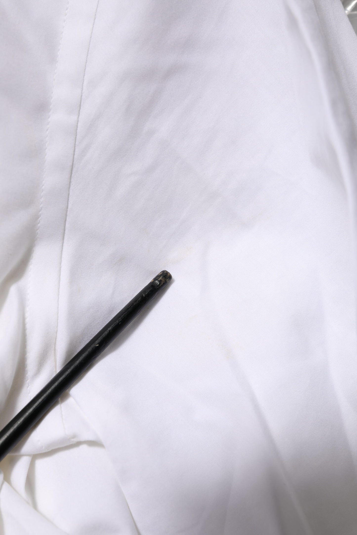 White Cotton GOLD Long Sleeves Dress Shirt