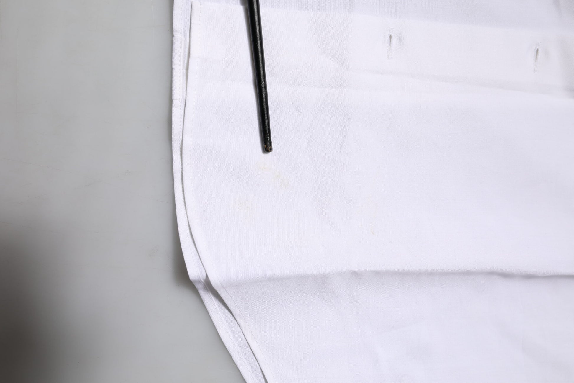 White Cotton GOLD Long Sleeves Dress Shirt