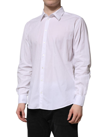 White Cotton STAFF Long Sleeves Dress Shirt