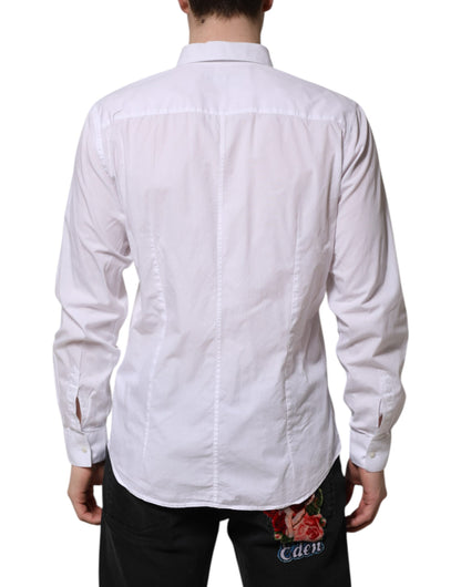 White Cotton STAFF Long Sleeves Dress Shirt