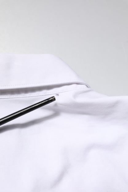 White Cotton STAFF Long Sleeves Formal Shirt