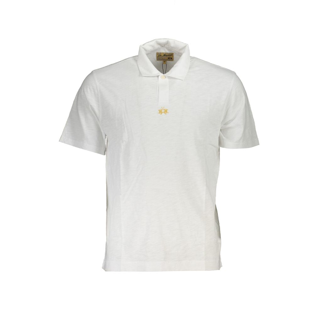 White Cotton Polo Shirt