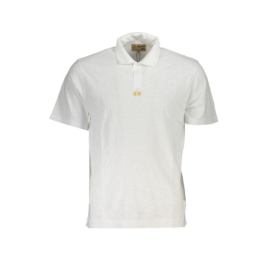 White Cotton Polo Shirt