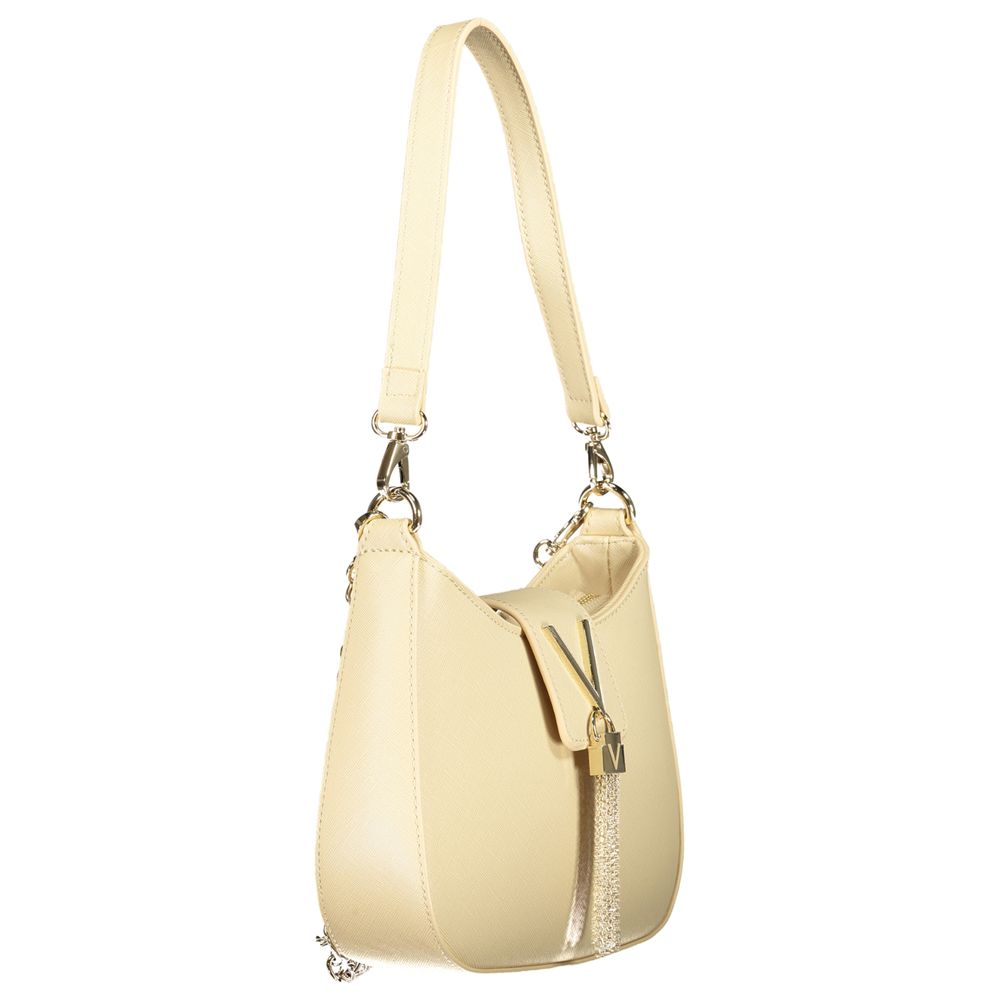 Beige Polyethylene Women Handbag