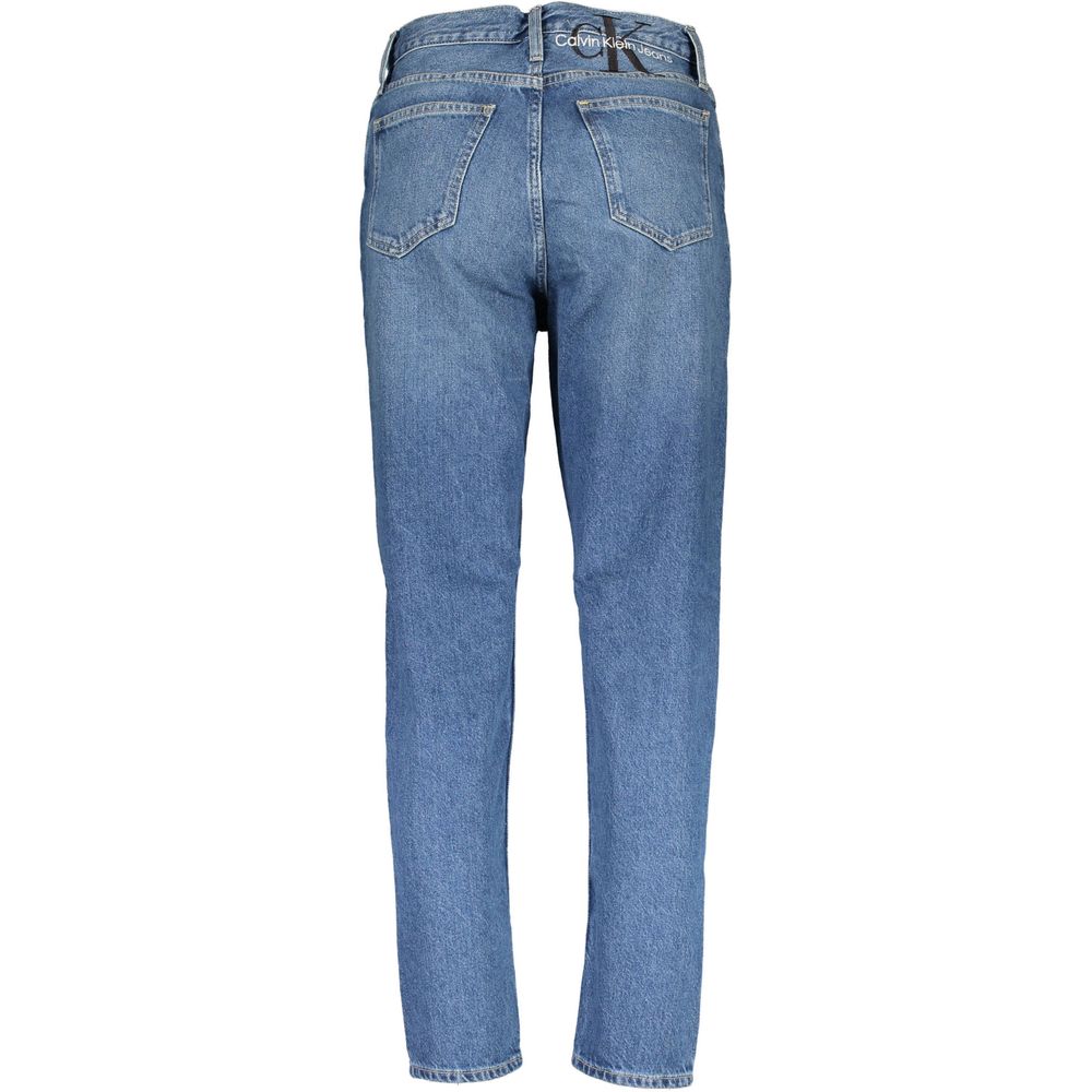 Blue Cotton Women Jeans