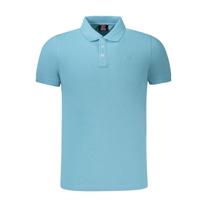 Blue Cotton Polo Shirt