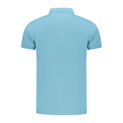 Blue Cotton Polo Shirt