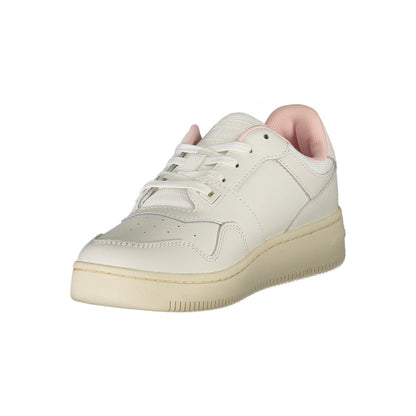 White Polyester Sneaker