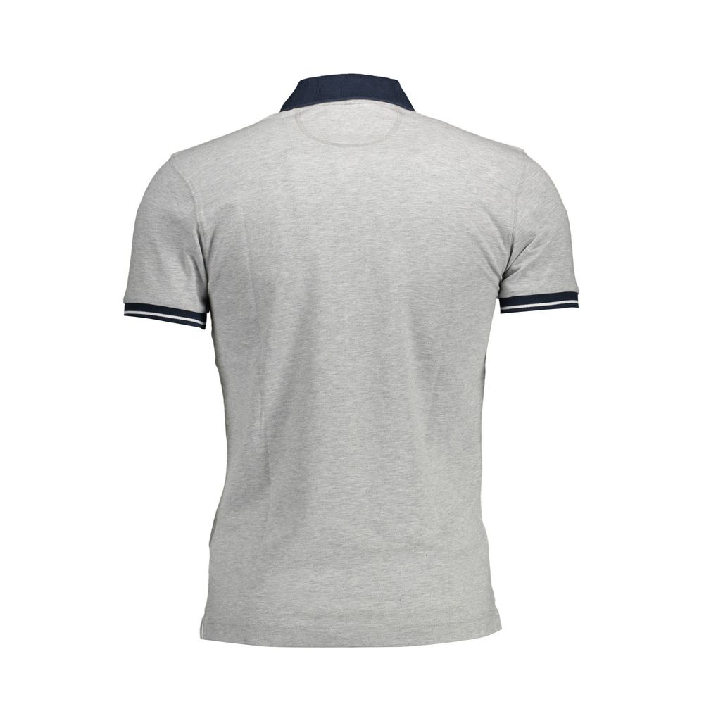 Gray Cotton Polo Shirt