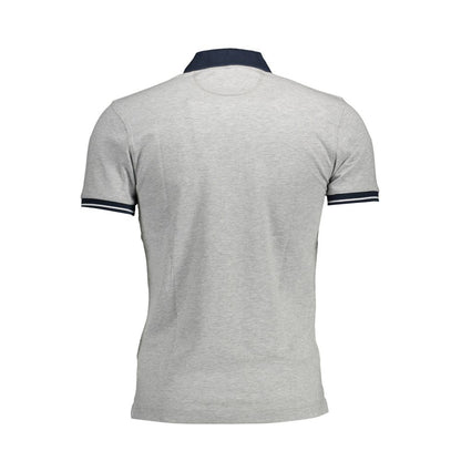 Gray Cotton Polo Shirt