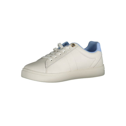Light Blue Leather Women Sneaker