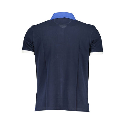 Blue Cotton Polo Shirt