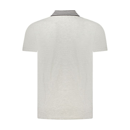 Gray Cotton Polo Shirt
