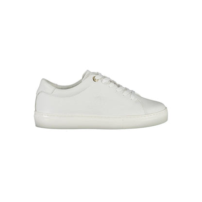 White Polyester Sneaker