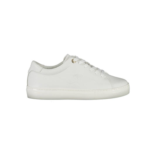 White Polyester Sneaker