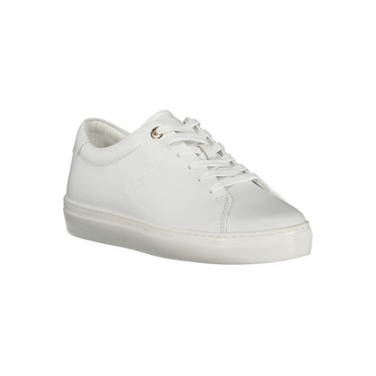 White Polyester Sneaker