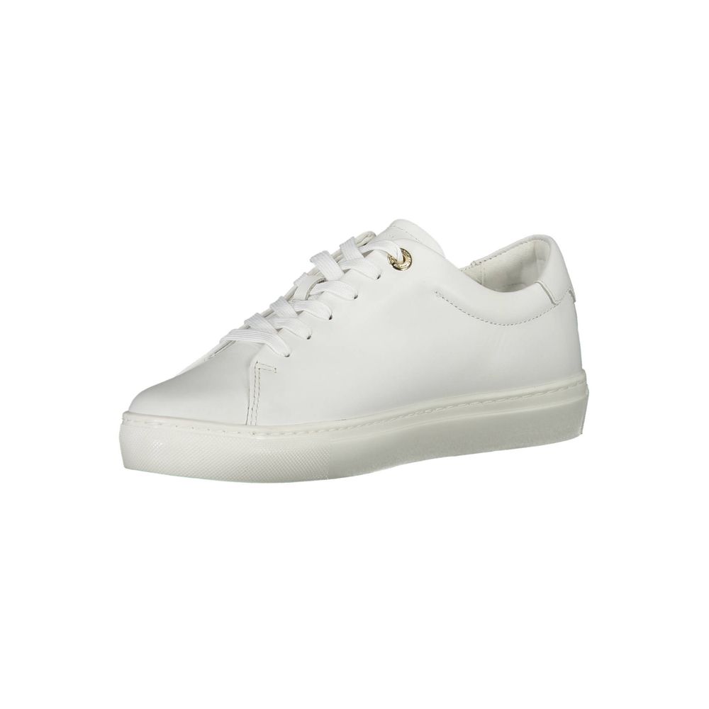 White Polyester Sneaker