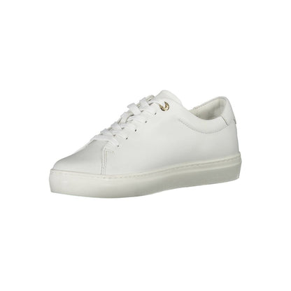 White Polyester Sneaker