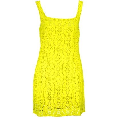 Yellow Polyester Dress