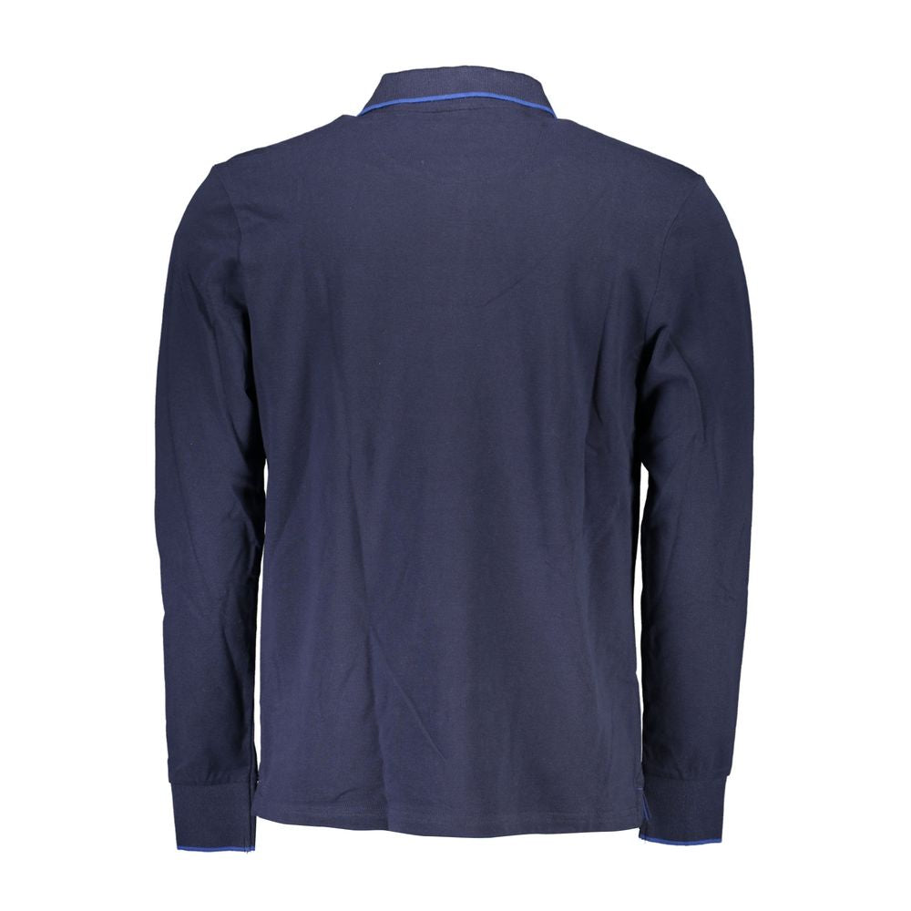 Blue Cotton Polo Shirt